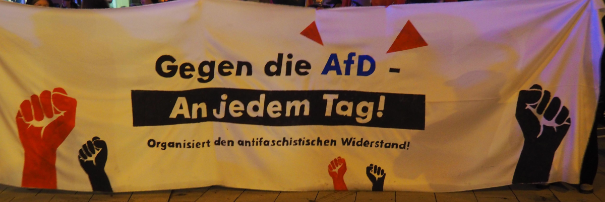 Demo gegen die AfD